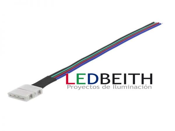 [12LBCRGB0095] Direct connector cable for RGB LED strip (4 Pin) 10mm