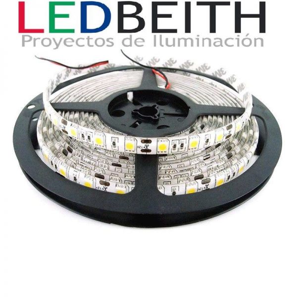 [LBI5050CWIP65] SMD5050 LED Strip, DC12V, 5m (60 Led / m) - IP65 - Cool White