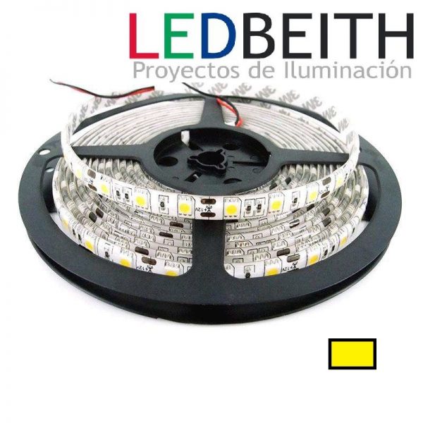 [LBI5050WW0047] SMD5050 LED Strip, DC12V, 5m (60 Led / m) - IP65, Warm White