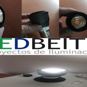 [LBS555E27BF10125] COB LED SPOTLIGHT, 5W, Spot light, E27 cool white