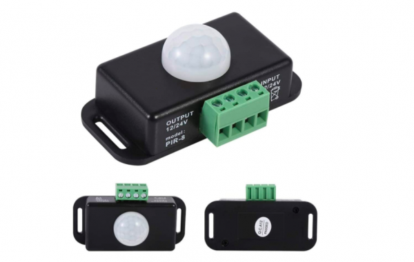 [SLB1224vPIR-8] Body Safety Infrared PIR Motion Sensor Detector Switch for DC 12V / 24V LED Strip Light