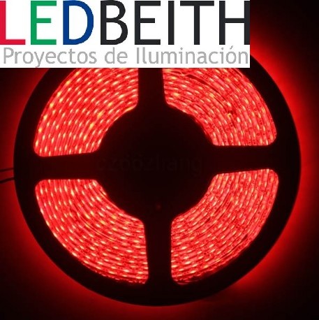 [LB120R012IP33] 600 LED strip, SMD3528, 5M, IP33, Red