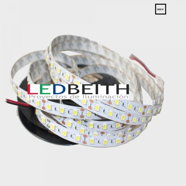 [LB5050PW5000K] SMD5050 LED Strip, DC12V, 5m (60 Led / m) - IP33 - Pure White